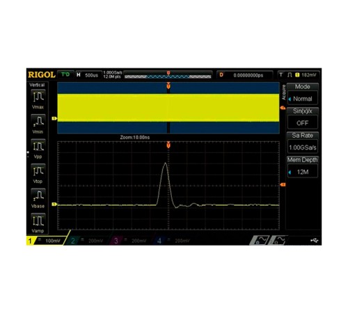 Опция увеличения глубины записи до 200 М точек MSO5000-2RL