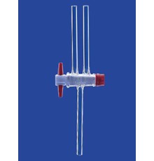 Кран двухходовой Lenz NS14,5, диаметр отверстия 2,5 мм, PTFE