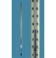 Термометр Amarell на шлифе NS 14,5/23, -10...+250/1°C, глубина погружения 52 мм (Артикул D262238-FL)