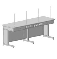 Стол демонстрационный с дополнительной электрикой 2400х750х900 (Арт: 56.0216.01.04)